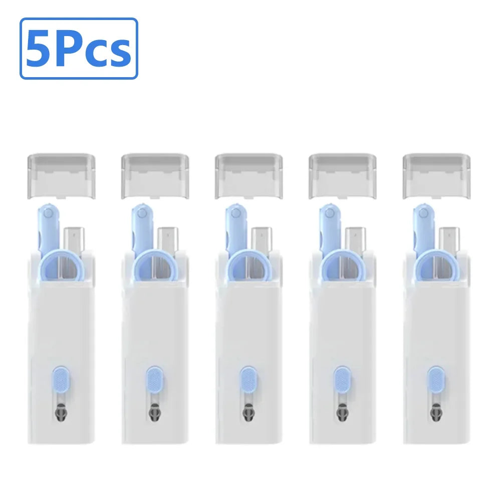 7-in-1 Keyboard Cleaning Kits Airpods Cleaner Headset Cleaner Pen Laptop Screen Cleaning Bluetooth Earphones Cleaning Kit