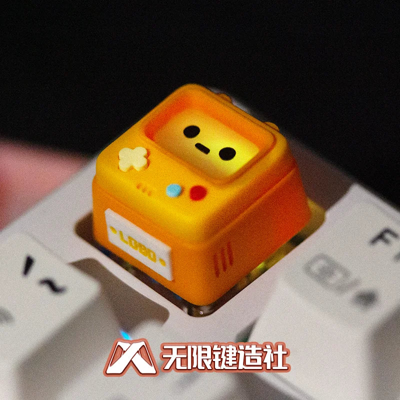 Retro Game Theme Keycaps Mechanical Keyboard 1pcs Resin Esc Keys  Layered Drip Glue Pc Gaming Keyboard Collect Gift Keycaps