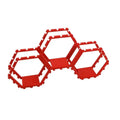 Hexagon Display Shelf for Action Figures Collectibles Multi-Color Home Decor Organizer | Stackable Modern Geometric Storage