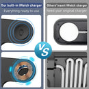 300W Fast Wireless Charger Stand Pad Foldable Fast Charging Station Dock for iPhone 16 15 14 13 12 Pro Max Apple Watch Airpods