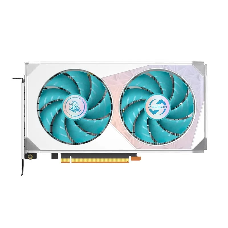 Peladn Best Price Geforce RTX 4060 8GB GDDR6 128-bit 8-pin Video Card RTX4060 Dual Fan Gaming Graphics Card with Back IP Pattern