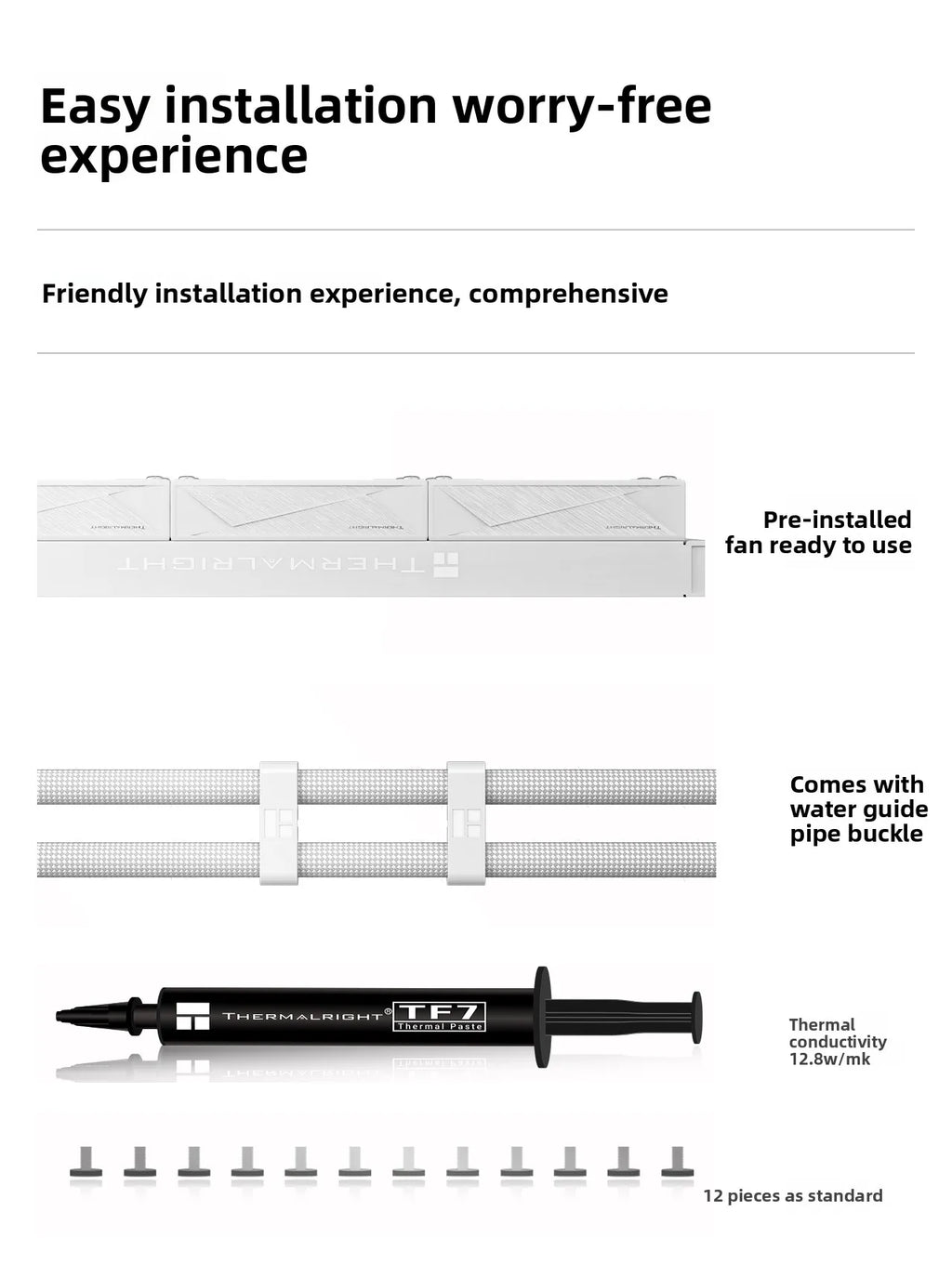 Thermalright Stream Vision 360 WHITE Integrated Water Cooled Heat Sink SV 360 WHITE Wind Engine Vision