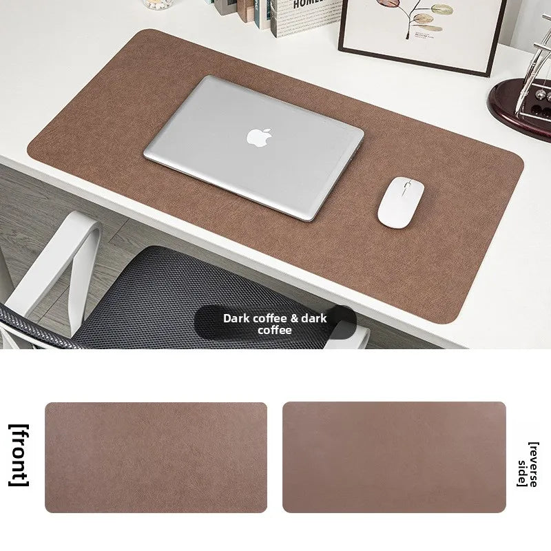 Retro Cowhide Pattern Desktop mat, Dirt Resistant Double Face mouse pad, Ready and Stylish Desktop Computer Mat, Leather pads
