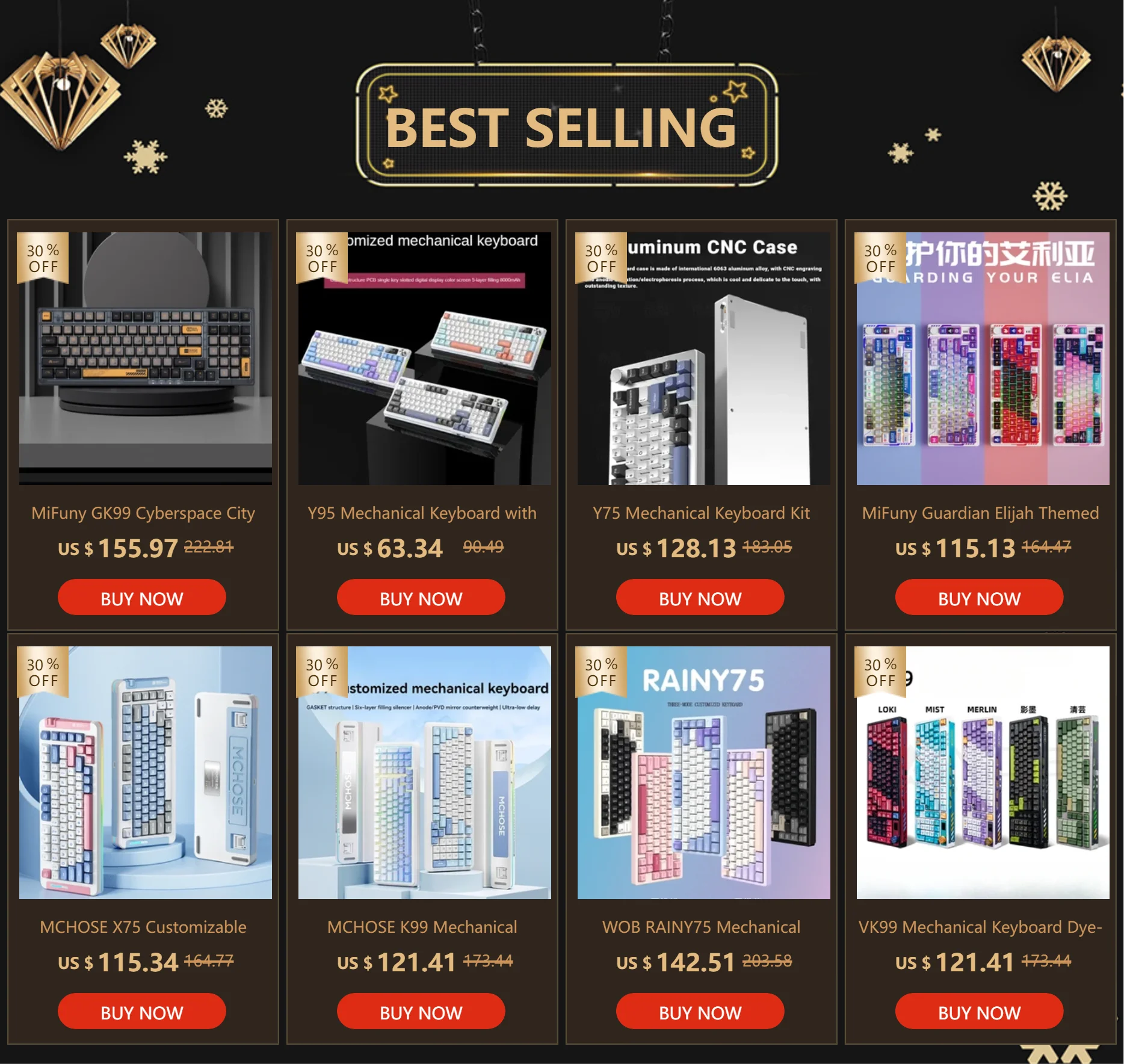 MiFuny Professional FPS Gaming Wired Mechanical One-Handed Keyboard and Mouse Set with RGB Backlit for PUBG CSGO Keyboard Kit