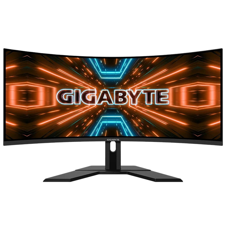 GIGABYTE G34WQC a 34" Inch 144Hz 1ms 3440 X 1440 VA 1500R Display 90% DCI-P3 VESA Display HDR400 Curved Used Gaming Monitor