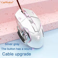 Carpbaba G3 Wired Game Mouse Mute Pink Mechanical E-sports Girl Lovely Art Portable Office Household For MacBook Laptop PC Gamer