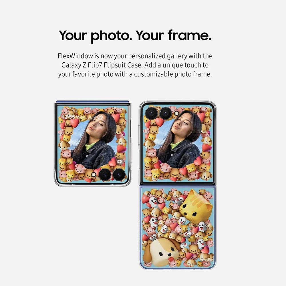 Original for Samsung Galaxy Z Flip7 Flipsuit Case EF-ZF766 Galaxy Z Flip 7 Smartphone Cover Transparent