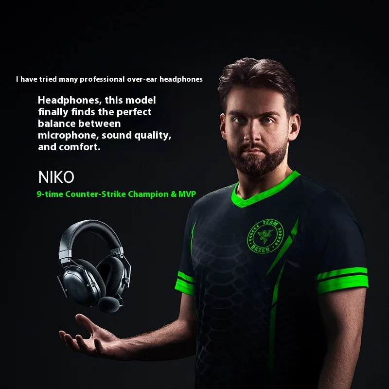 Razer Blackshark V3 PRO Headphones Wireless Tri-mode Professional Esports Gaming Earphones with Mic Noise Reduction Headsets