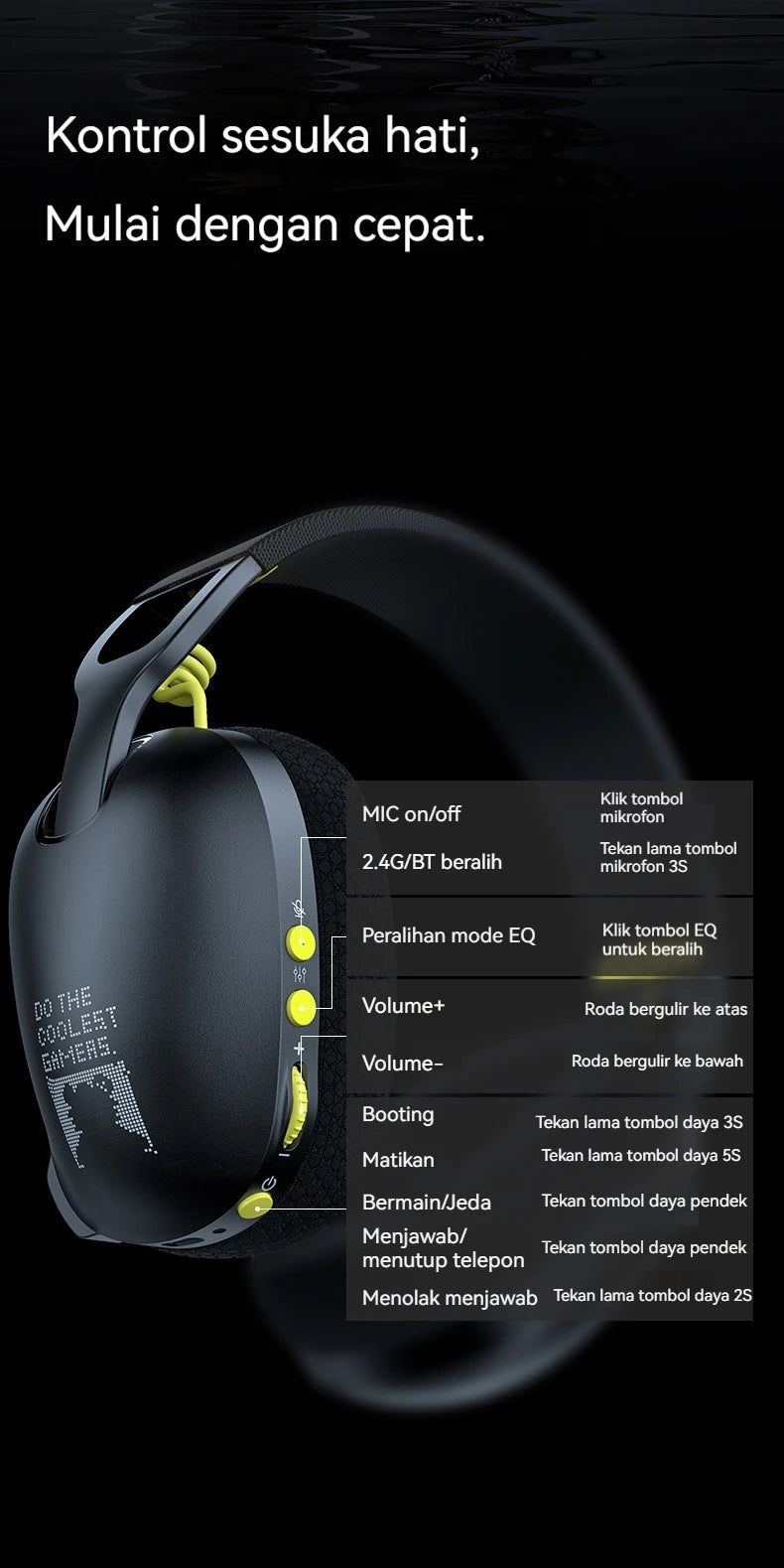 2025 New Onikuma  B2 Wireless Gaming Headset For PS5 PS4 PC 2.4GHz USB Game Headphones With Mic Ergonomic Design 5.3 Headphone