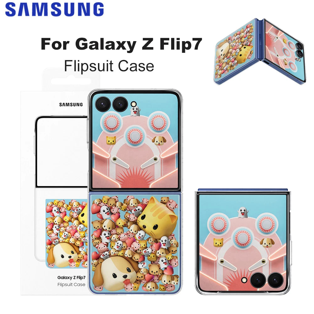 Original for Samsung Galaxy Z Flip7 Flipsuit Case EF-ZF766 Galaxy Z Flip 7 Smartphone Cover Transparent