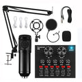BM800 V8 Sound Card Set Professional Audio Condenser Mic Studio Singing Microphone for Karaoke Podcast Recording Live Streaming