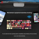 Ajazz 308I Wireless Keyboard 84 Keys Round Keycap Bluetooth Keyboard Portable 2.4GHz Numeric Keypad for Tablet Laptop Android