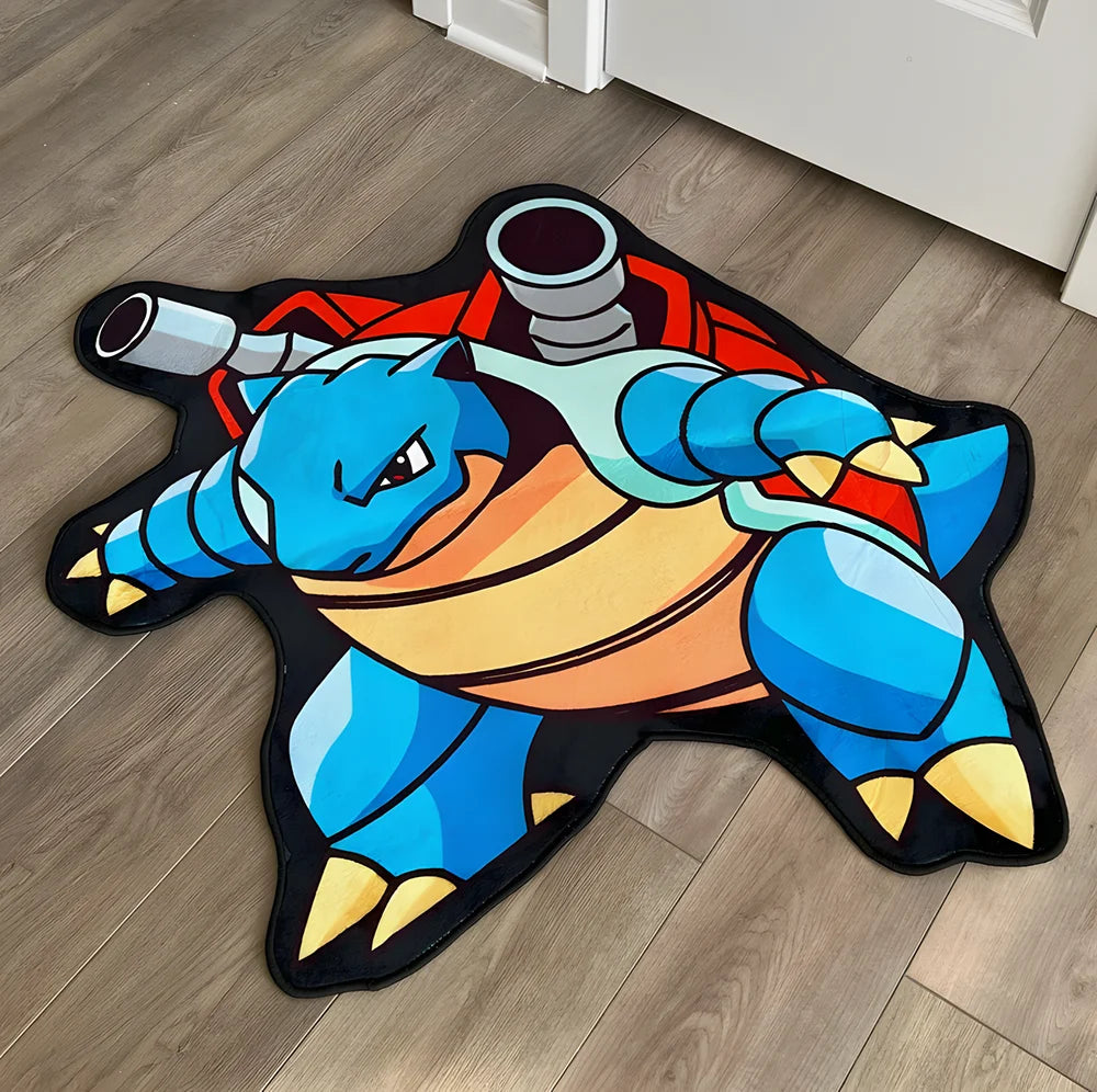 Area Rug  Anime Pikachu Charizard Squirtle Bulbasaur Gengar Mewtwo Pokémon Super Cool Handmade Printed Carpet for Home Decor
