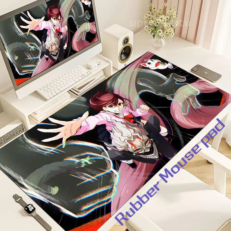 Dandadan Ayase Momo Okarun Takakura Ken Mouse pad Table Mat Gaming XXL Anime Dan da dan Mousepad Keyboard Carpet Desktop Mat