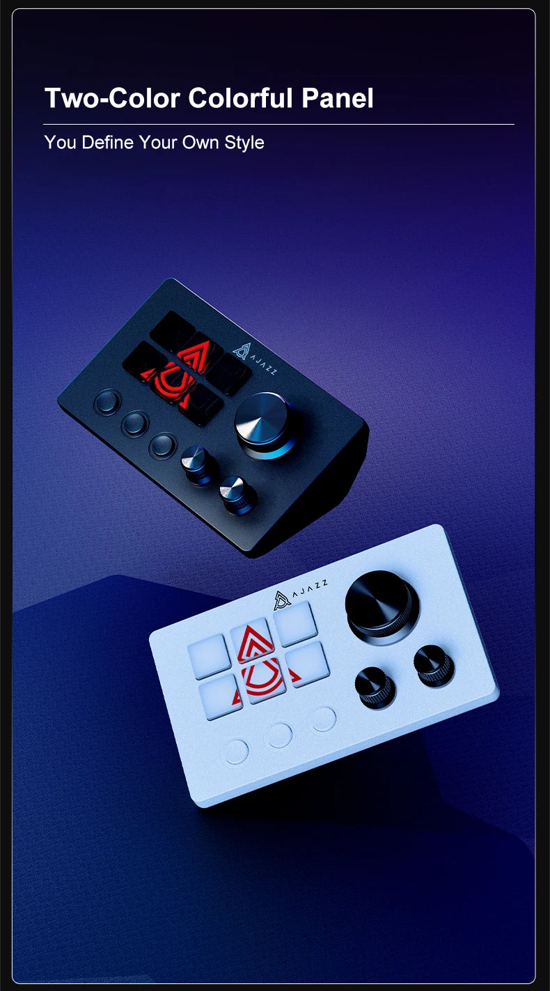 Ajazz AKP03E Desktop Helper Desk Console Panel Controller Programmable Macro Custom Button Mini Keyboard For Multiple Scenario