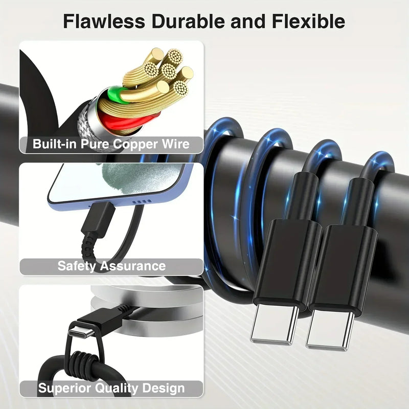 2Pack 45W For Samsung Super Fast Charger With Type C Cable 6.6ft For Galaxy S24 Ultra/S24+/S23/S23+/S22+/S22 Plus/S21/S20