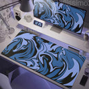 Strata Liquid Mousepad Large Gaming Keyboard Extended Pads Purple and Black Mouse Mat Topographic Mouse Pad PC cabinet Deskmat