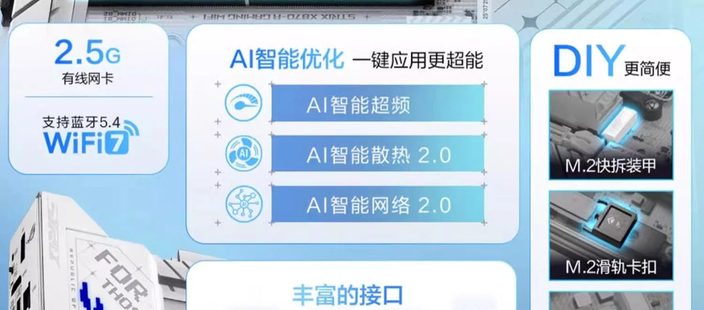 ROG STRIX X870-A GAMING WIFI snow blowing main board set CPU9950X3D processor