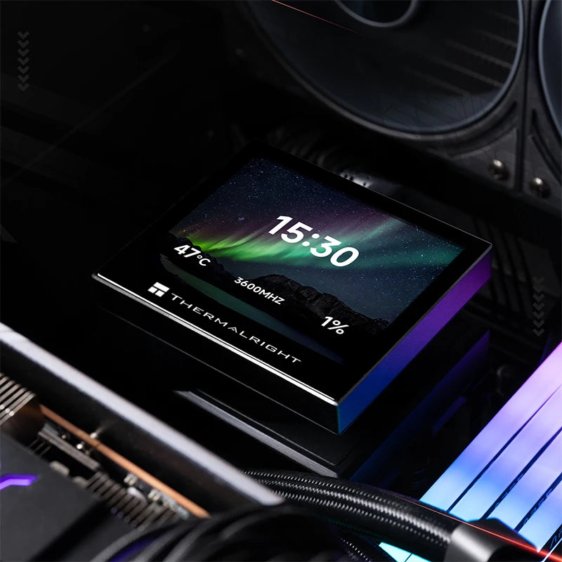 Thermalright STREAM VISION 360 360MM All-in-One Liquid Cooler Magnetic Cold Head Screen 3.5-inch IPS LCD display Water Cooling