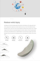 Ergonomic Mouse Pad Wrist Pad Silicon Gel Non-slip Streamline Wrist Rest Support Mat Computer Mousepad for Office Gaming PC