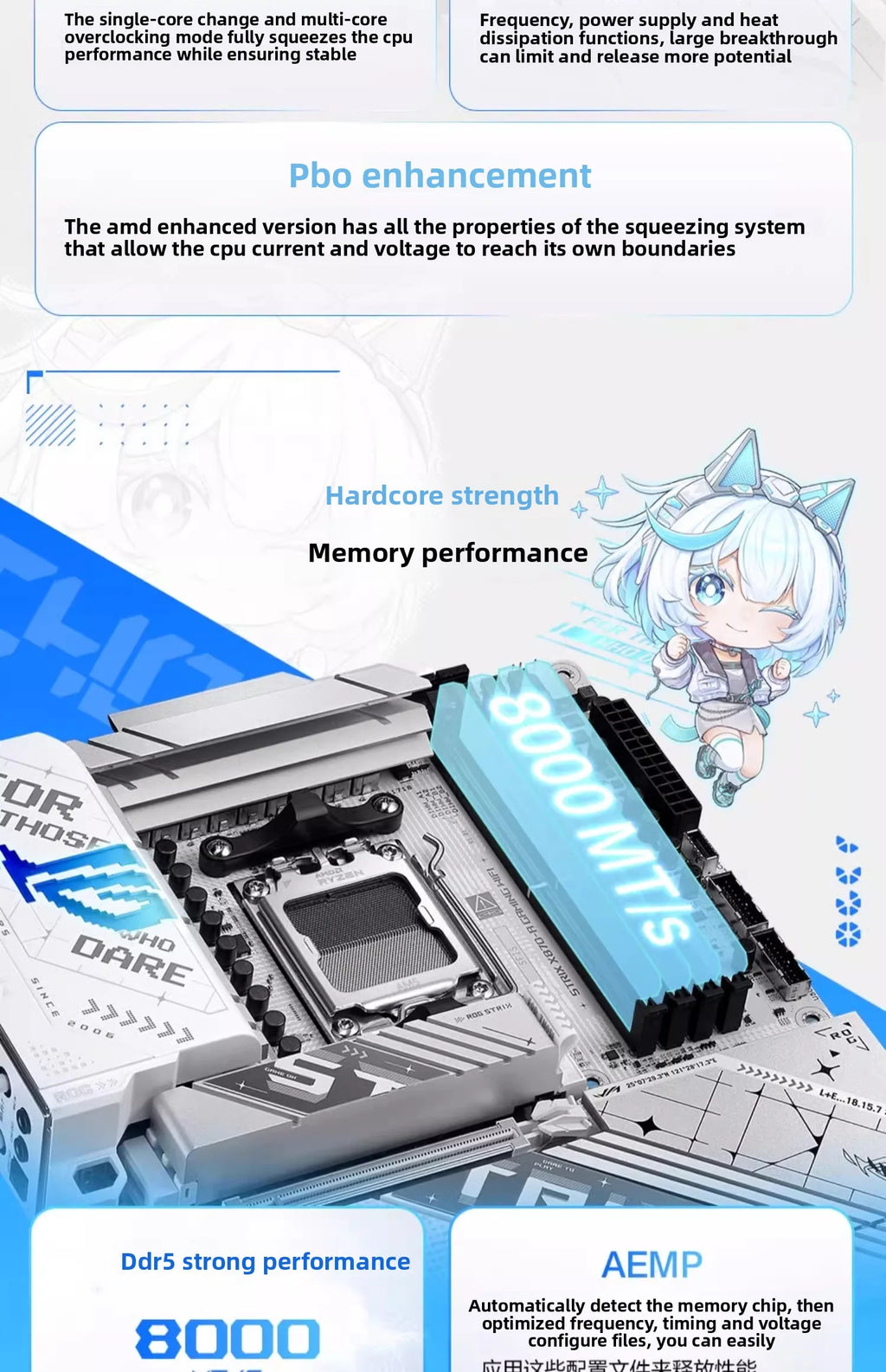 ROG STRIX X870-A GAMING WIFI snow blowing main board set CPU9950X3D processor