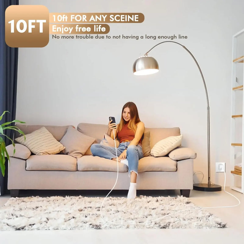 For iPhone Charger Fast Charging 2Pack 20W USBC Charger + 10Ft Lightning Cable for iPhone14/Pro/Pro Max/Plus/13/12/11/XS/XR/X/SE