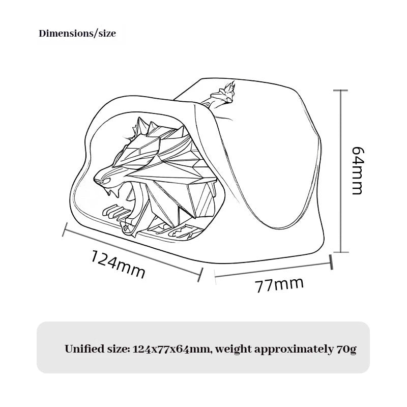 Wizard Wolf Head Badge Game Controller Base Bracket For Xbox Gamepad Gaming Peripherals Computer Accessories Desktop Storage