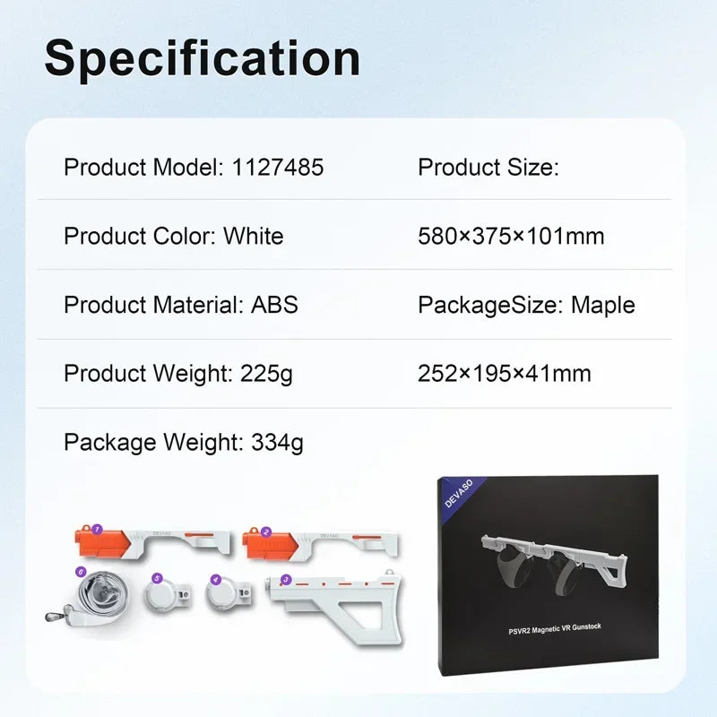 For Sony PS VR2 Shooting Game Controller Inventory Accessories Body Induction Magnetic Suction Christmas Gift Games  Accessories