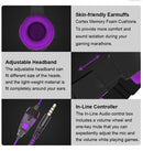 Wired Gaming Headset with Mic Noise Isolating Over-Ear, PC/PS4/PS5/Xbox Compatible, Volume Control, 3.5mm Audio Jack