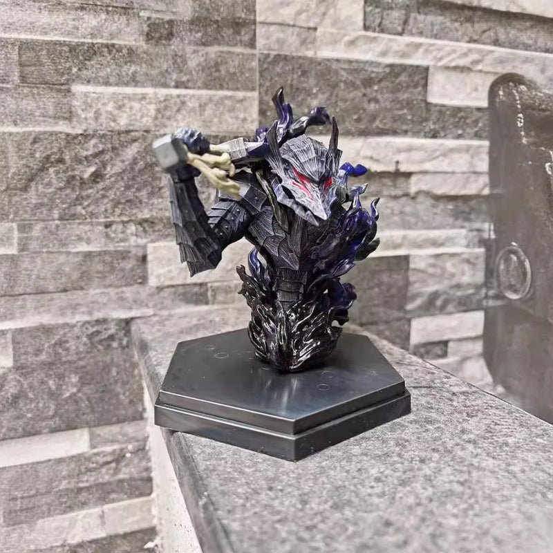 23cm Berserk Guts In Armor Japanese Classics Anime Figure Model Gk Statue Collection Desktop Decoration Ornament Toys Boys Gifts