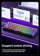 AULA HERO 68HE Magnetic Switch Keyboard Rapid Trigger 8K Return Esports Gamer Keyboard RGB Wired Gaming Keyboard