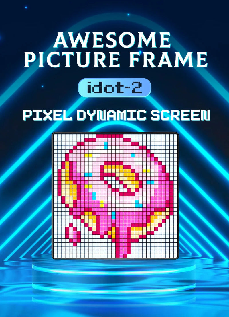 64X64 Smart LED Pixel Display RGB DIY Programmable Pixel APP Control Art Display Creative Animations For Gaming Room Decor