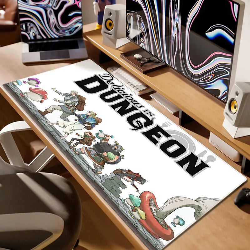 Delicious In Dungeon Mousepad 80x30cm XL Lockedge Office Computer Desk Mat Table Keyboard Big Mouse Pad Laptop Cushion Bedroom