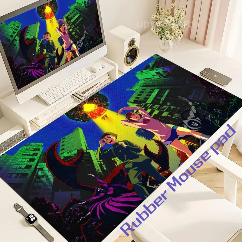Dandadan Ayase Momo Okarun Takakura Ken Mouse pad Table Mat Gaming XXL Anime Dan da dan Mousepad Keyboard Carpet Desktop Mat