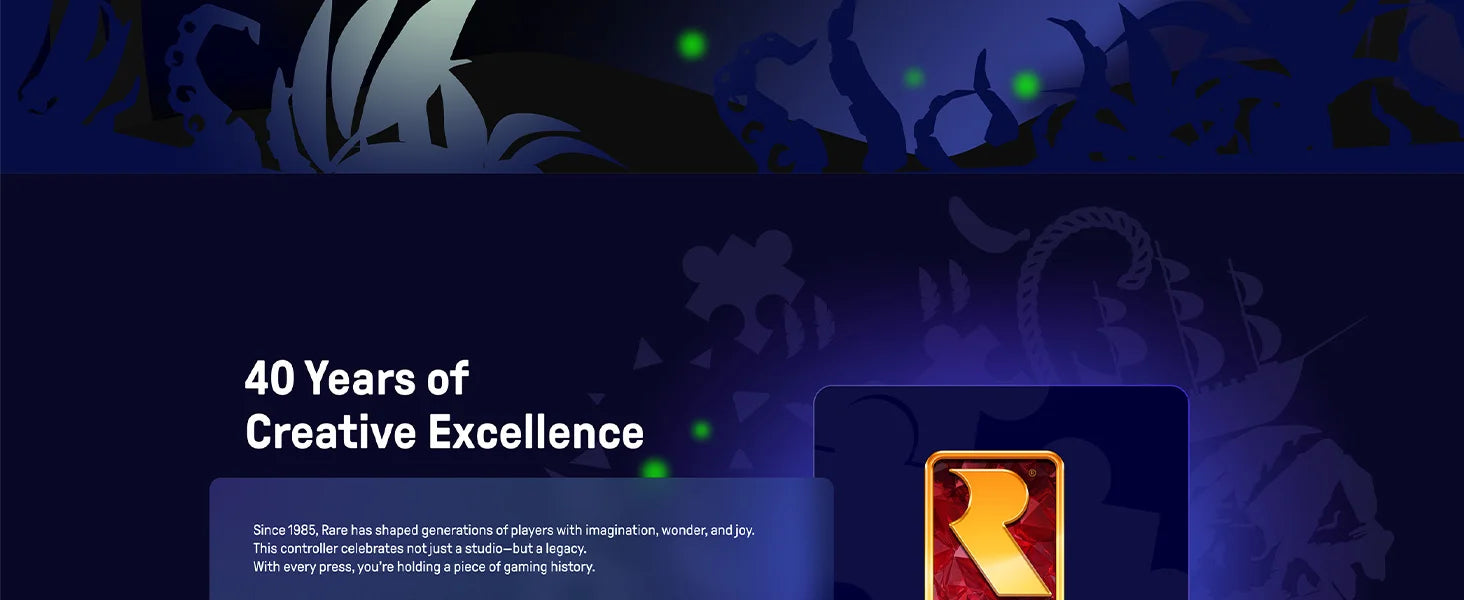 8BitDo Ultimate-3-Mode Controller - Rare 40th Anniversary Edition For Xbox Series X|S & Xbox One, Apple, Windows PC & Android