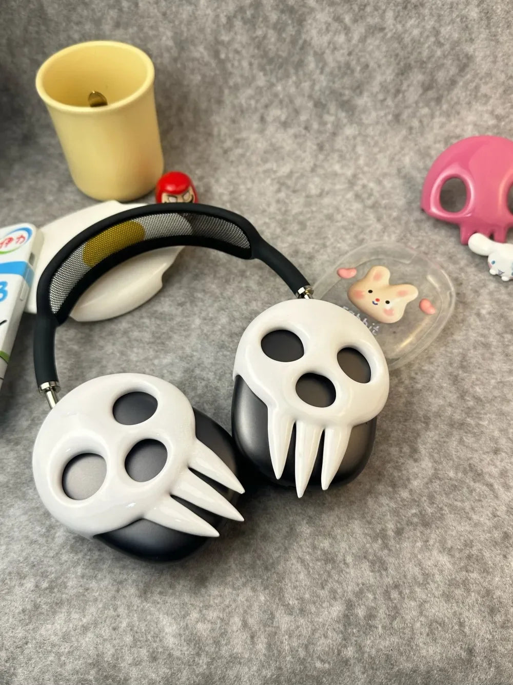 Soul Eater for Airpods Max Custom Headphones Case Cover Decoration Death Skull Headset  Accessory for Airpods Max Attachment Y2k