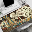 Ukiyoe Skull Japanese  large size  bedroom learning  Anime Mouse keyboard accessories  table mat   playmat  Pad