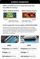 PUSKILL DDR3L Notebook Memoria RAM 8GB 4GB 1600MHZ 1333MHZ Laptop Memory