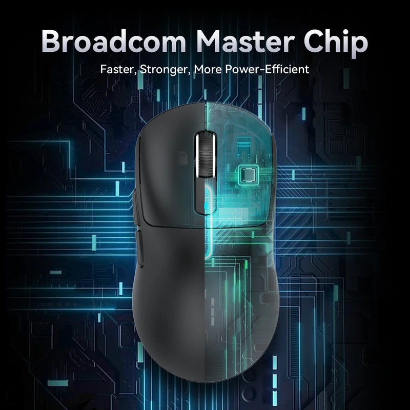 Attack Shark X3 PixArt PAW3395 Bluetooth Mouse 2.4G Tri-Mode Connection, 26000dpi, 650IPS,Lightweight Macro Gaming Mouse