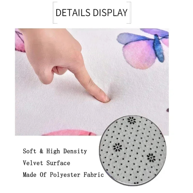 Large Round Mat Green Swirl Floor Soft Perfect Carpet for Bathroom Bedroom Kitchen Living Room Ideal and Home Decorations Rug