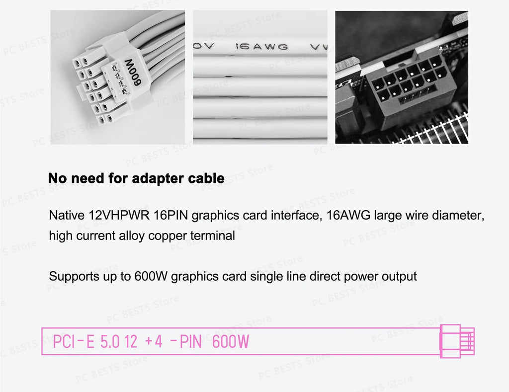 Thermalright TG1000-W Power Supply ATX3.0 650W 750W 850W 1000W 1200W Gold Medal Full-mode Power Supply PCIE5.0