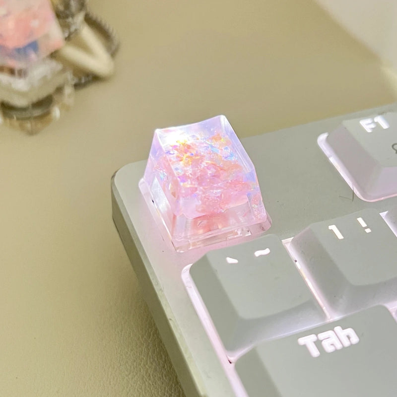 1Pcs High Quality Hot Sale Colorful Translucent Key Caps Cross Shaft Mechanical Keyboard Keycap