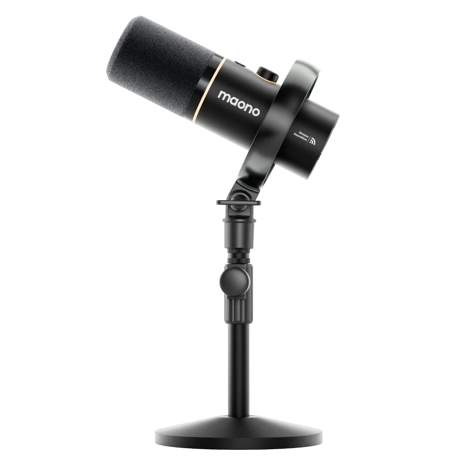 Maono PD200WS Hybrid | Wireless XLR/USB Dynamic Microphone | 60H Battery, Boom Arm & MaonoLink Bundle