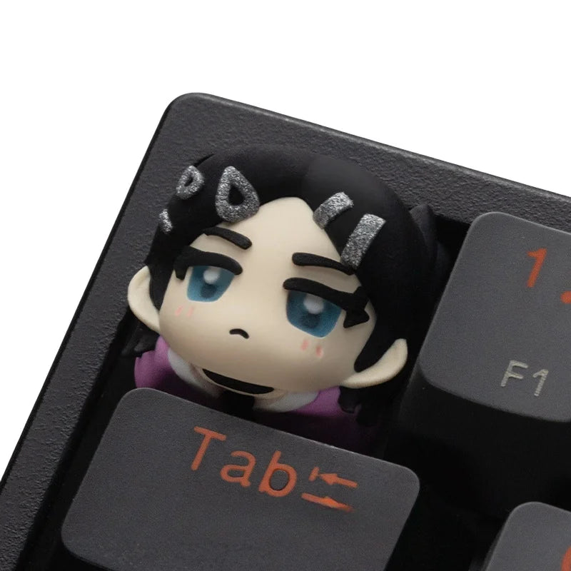 New Valorant Gaming Keycaps 1pcs Viper Reyna Clove Iso Character Series Theme Personalized Design Resin Keyboard Key Cap