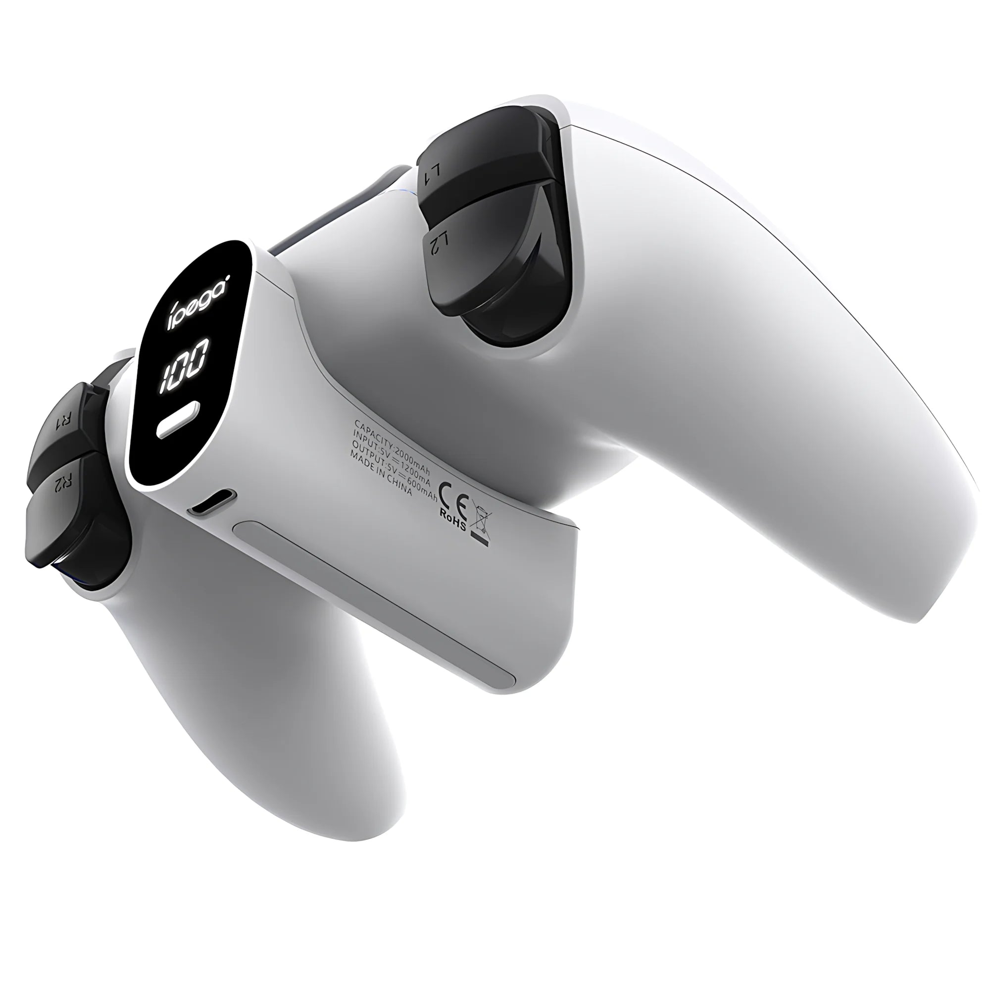 For PS5 Controller 2000mAh USB Type C Battery LED Display Play and Charge Kit for PS5 Elite Controller Gaming Accessories