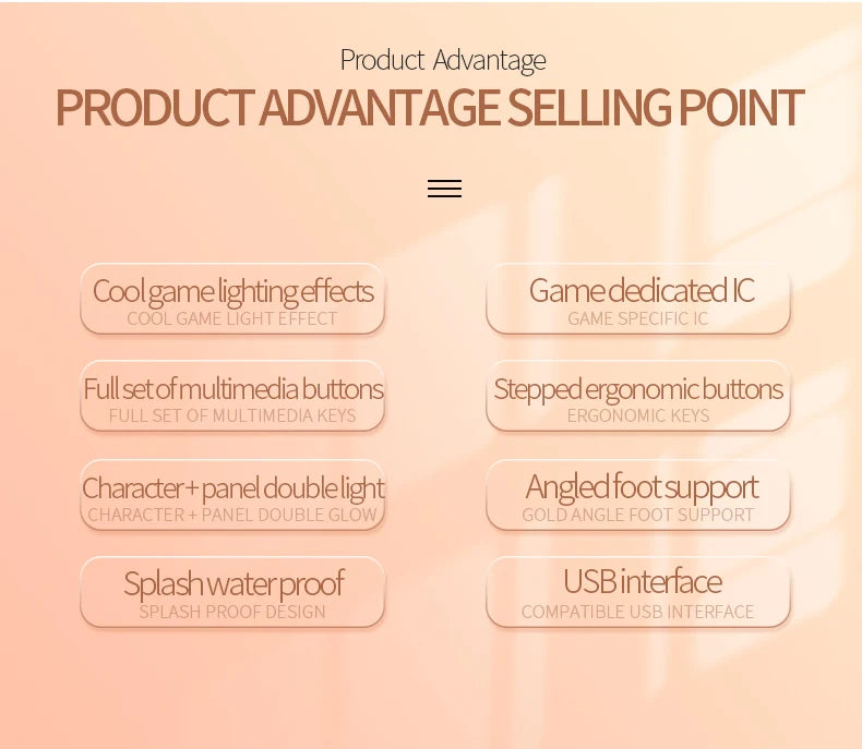 104 Keys Gaming Keyboard Wired Keyboard Color Matching Backlit Mechanical Feel Computer E-sports Peripherals for Desktop Laptop