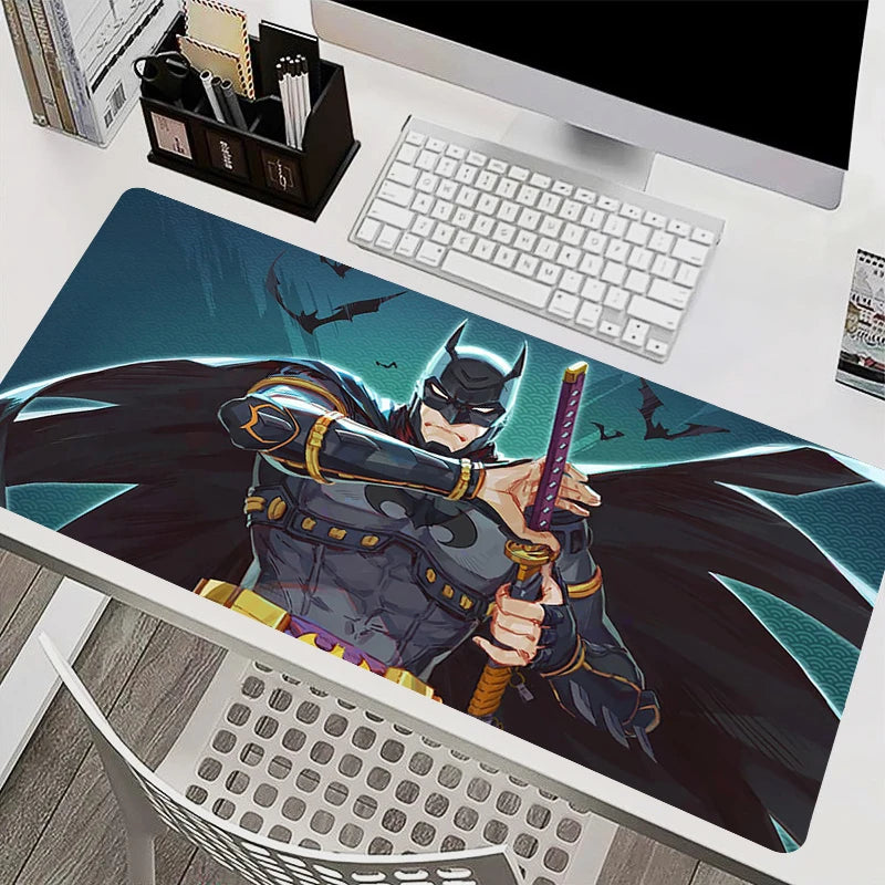 Super Hero Batmans Anime Mouse Pad Office PC Speed Gamer Keyboard Mousepad Laptop Gaming Accessories XXL Desk Mat 900x400 Carpet