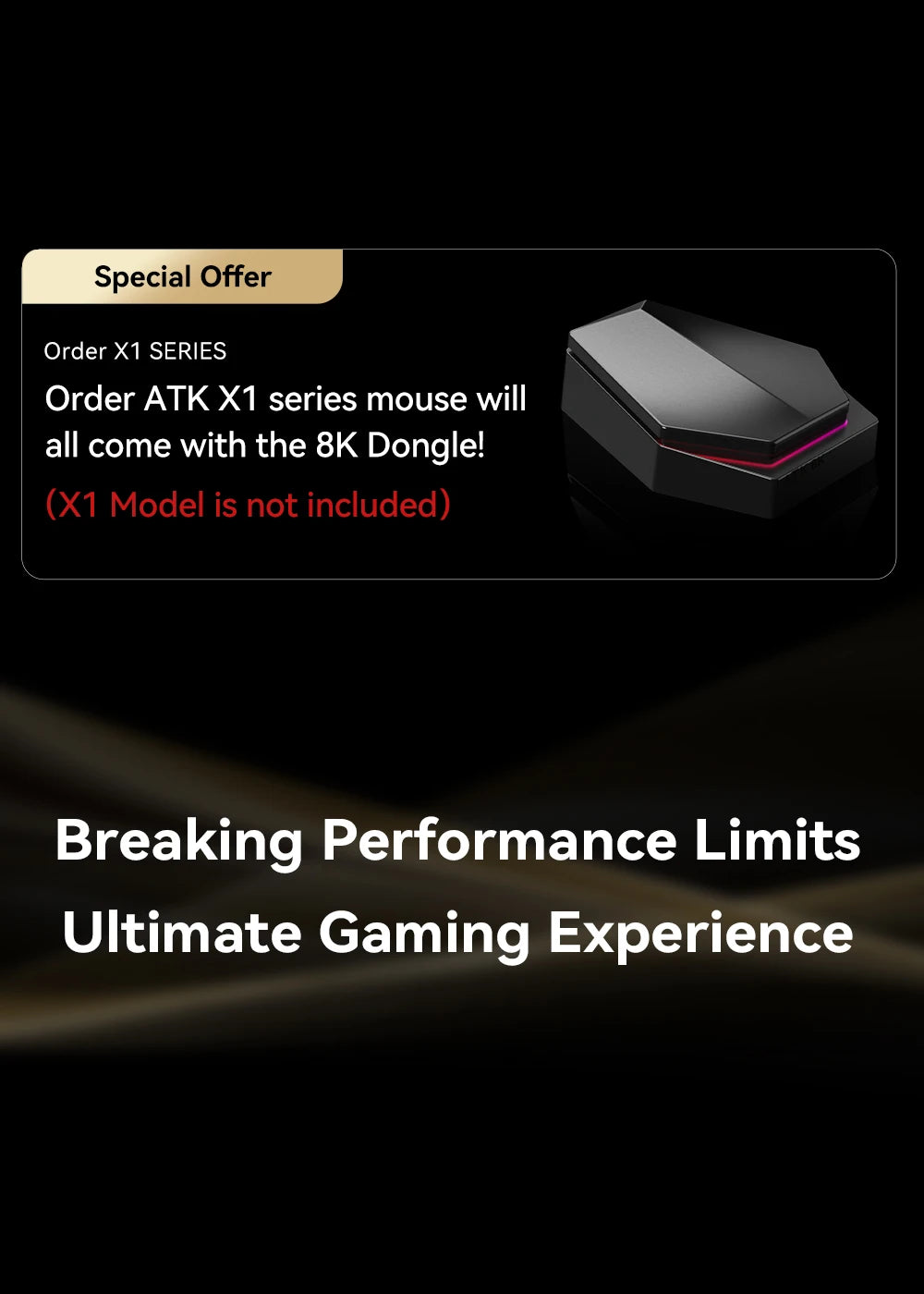 ATK Blazing Sky X1 Mouse Gamer Wireless 3Mode 8K Low Latency Lightweight FPS Liekong E-sports Gaming Mouse Custom Pc Accessories