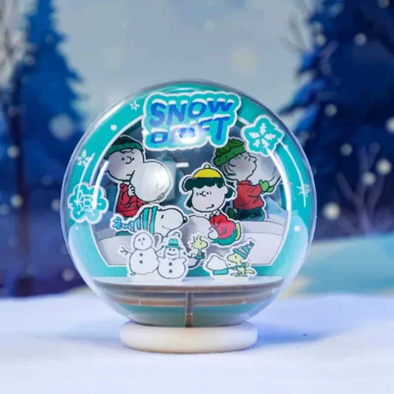 Pantasy Snoopy Series Retro Robotic Anime Peripheral Educational Building Blocks Ornaments Toys Children's Gifts