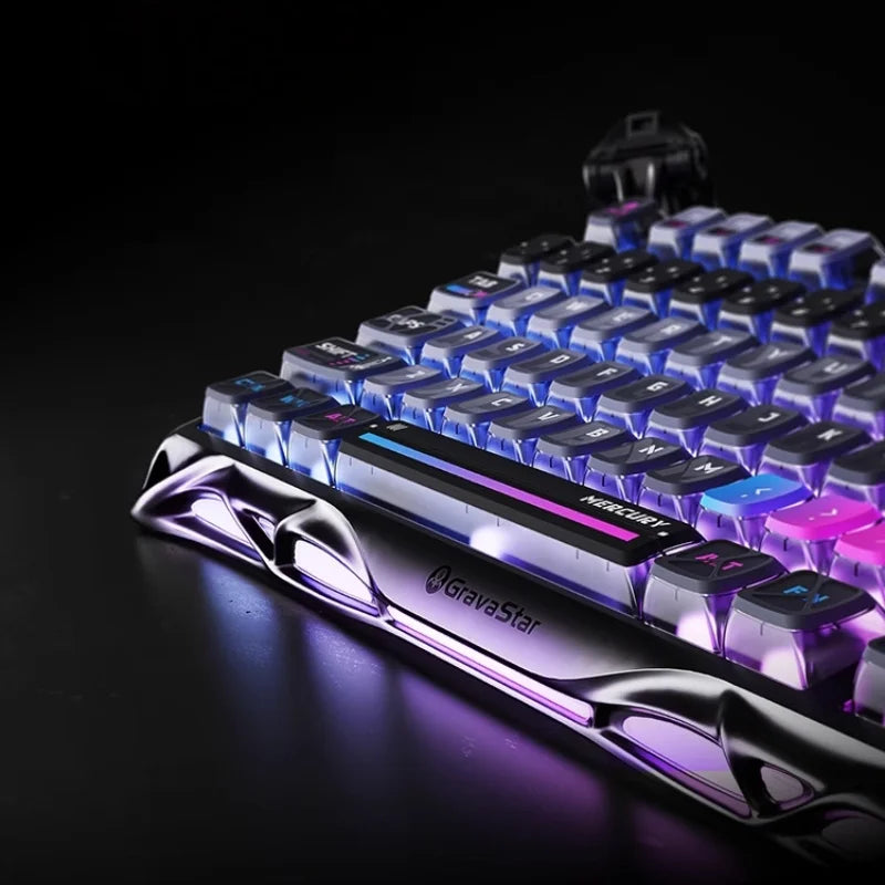Gravastar 75k1pro Mechanical Keyboard Wireless Gaming Esports Professionali Keyboard Aluminum Customization Computer Peripherals